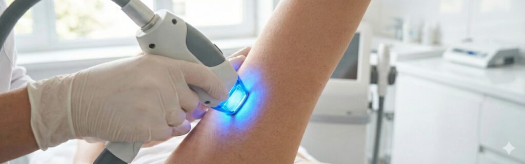 Θεραπεία αποτρίχωσης με diode laser 810nm σε ιατρικό περιβάλλον με σύστημα ψύξης